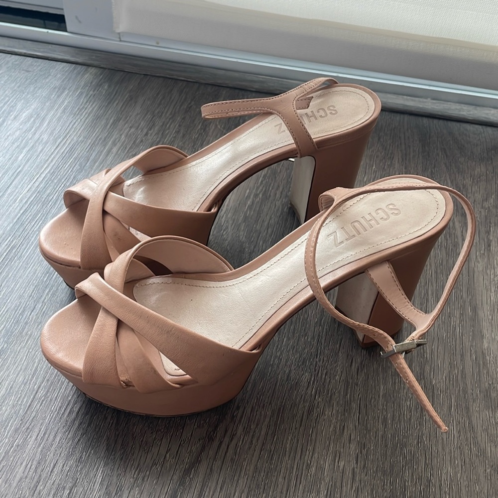 Schutz block heels